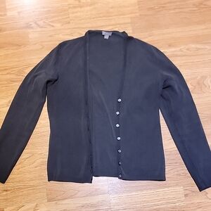 Chic Black Cardigan Sweater